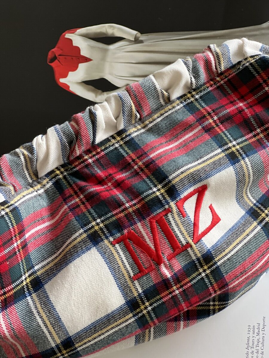 Cartera Lisboa Tartán Blanco - Imagen 4