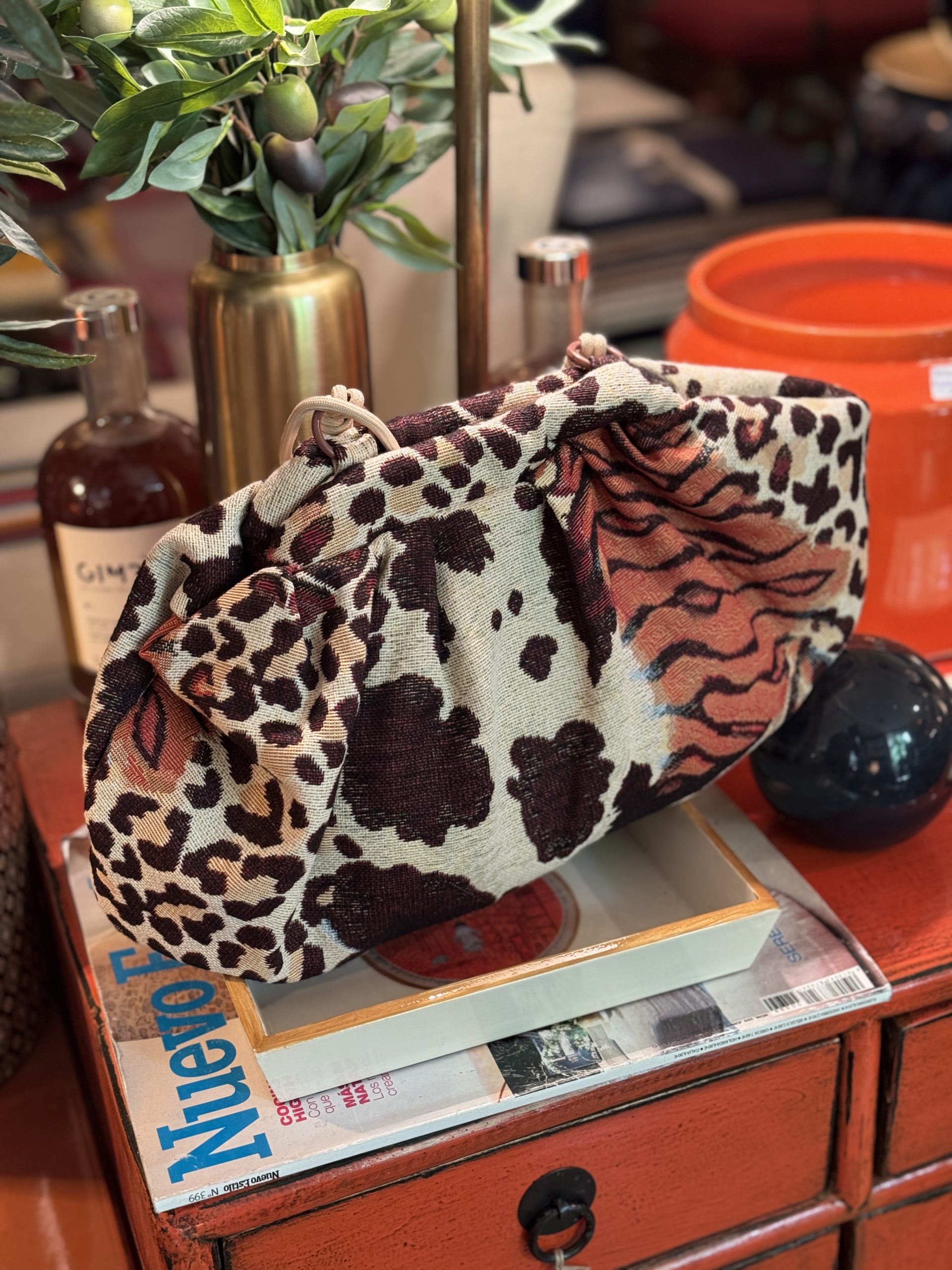 Cartera Comporta Jacquard Animal Print - Imagen 2