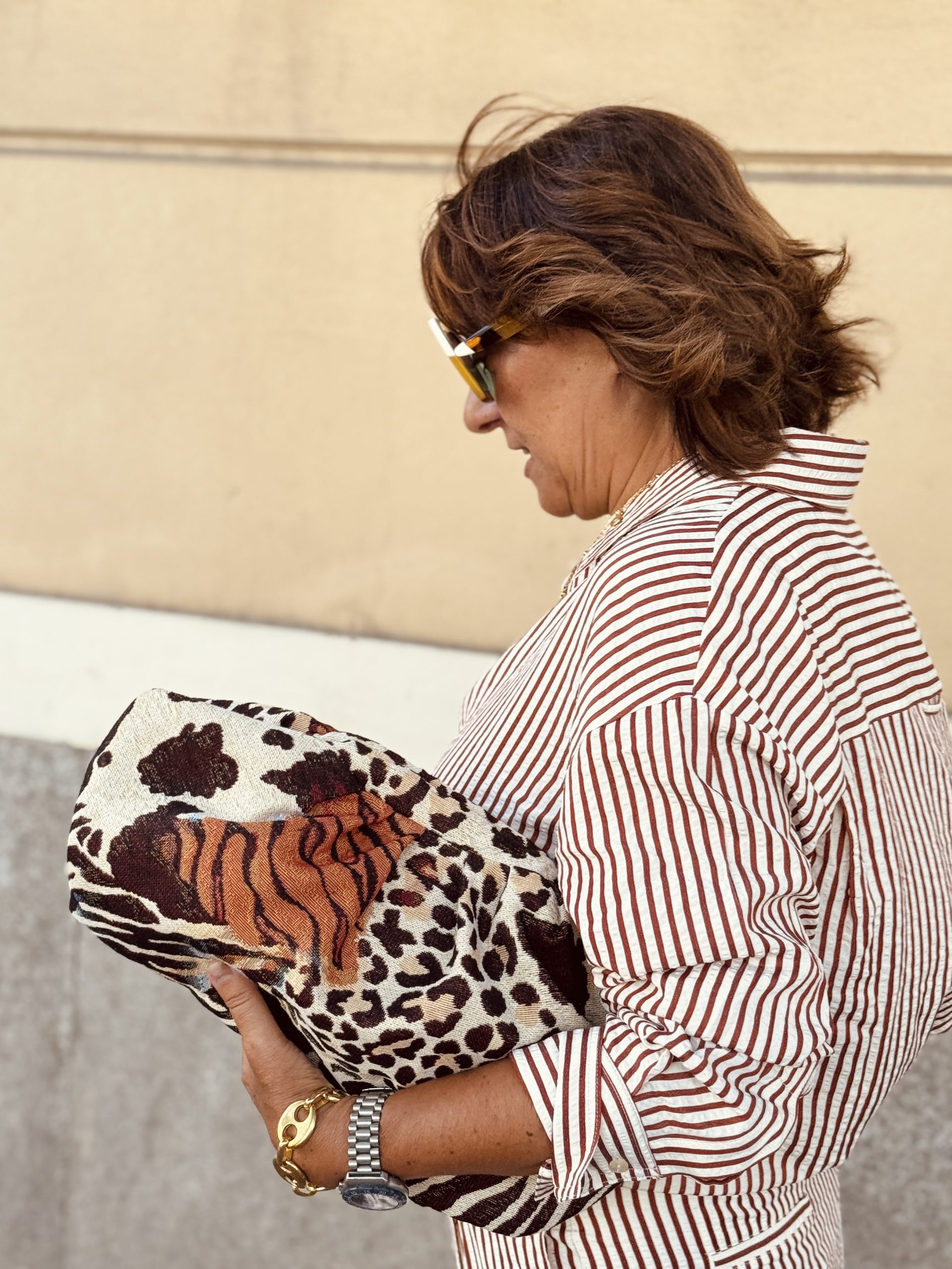 Cartera Comporta Jacquard Animal Print - Imagen 3