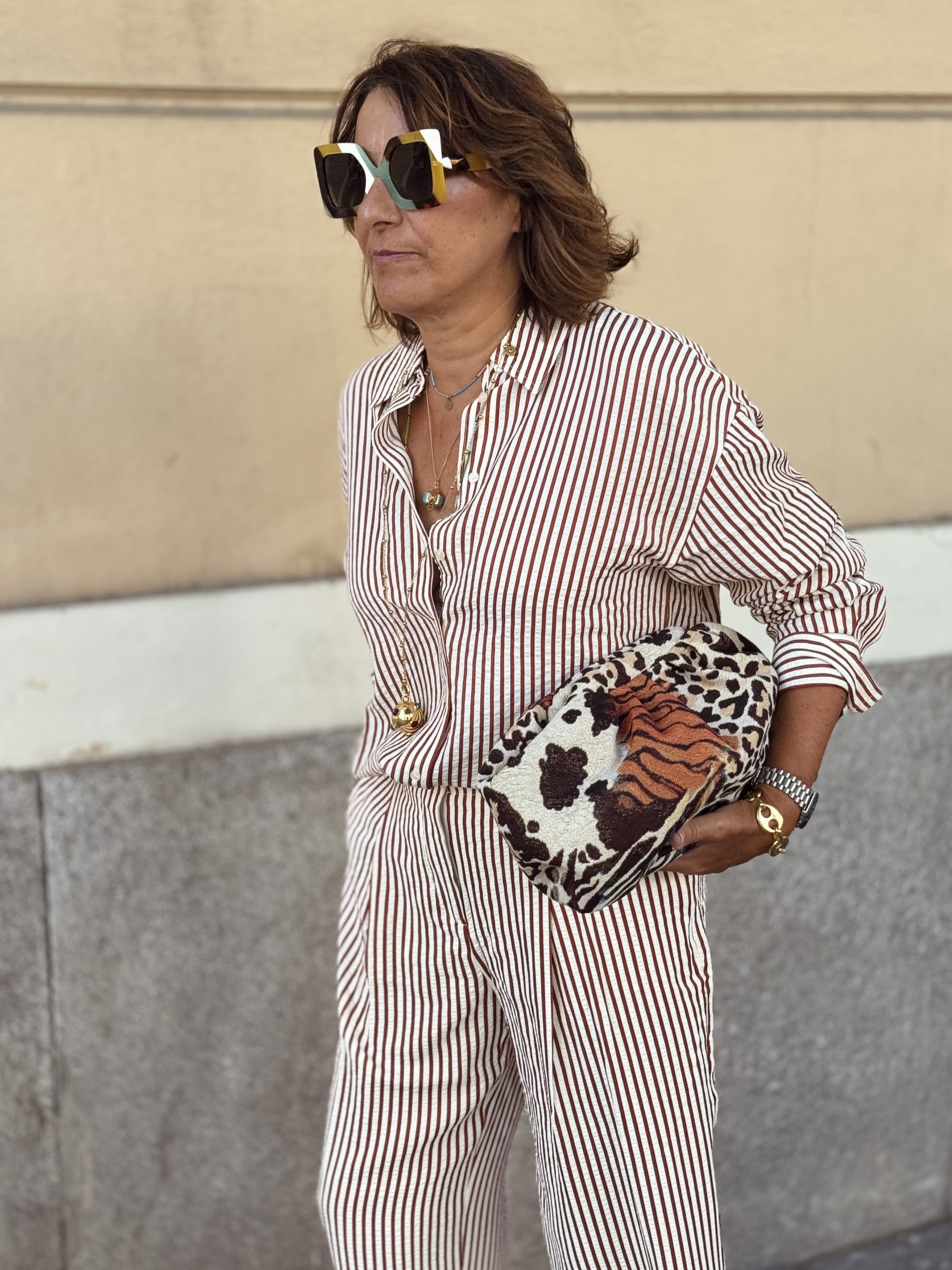 Cartera Comporta Jacquard Animal Print - Imagen 4