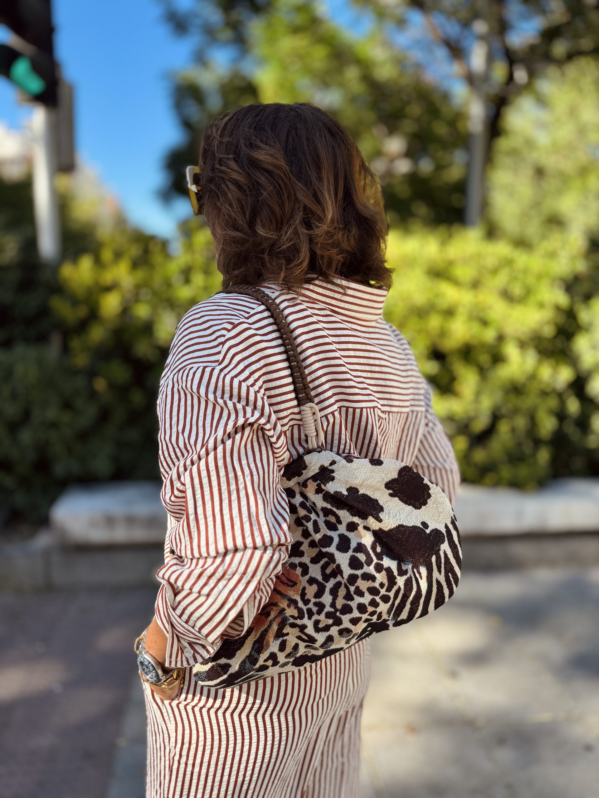 Cartera Comporta Jacquard Animal Print - Imagen 9