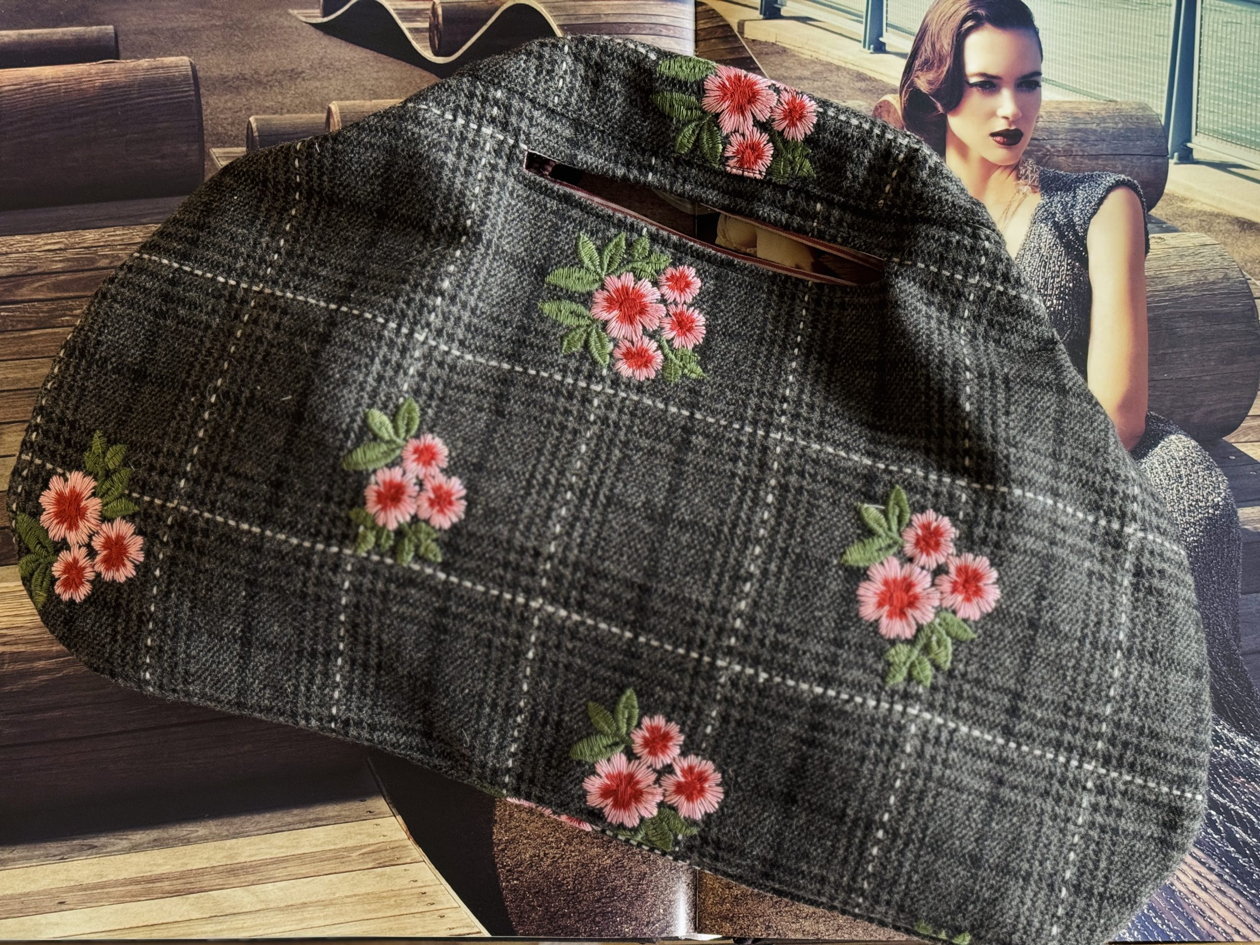Cartera Sintra Tartán Flor