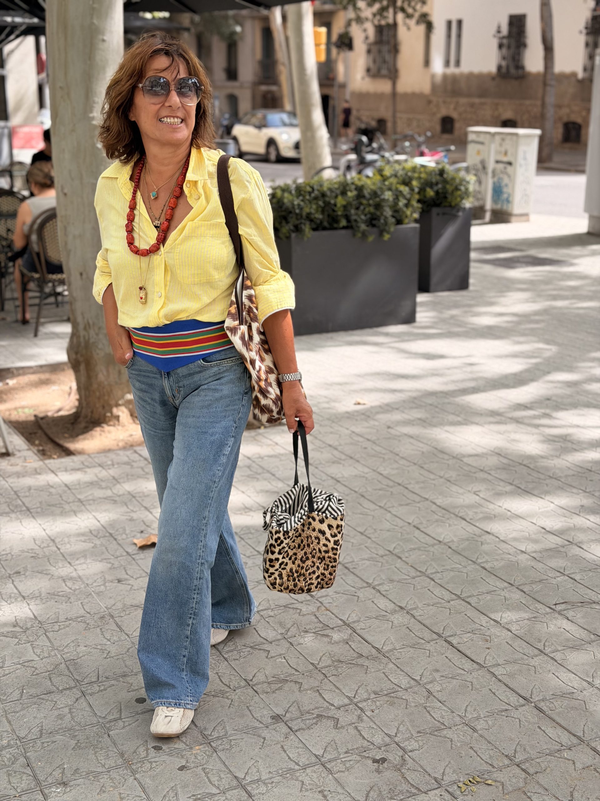 Fajin Lona Rayas azul - Imagen 4
