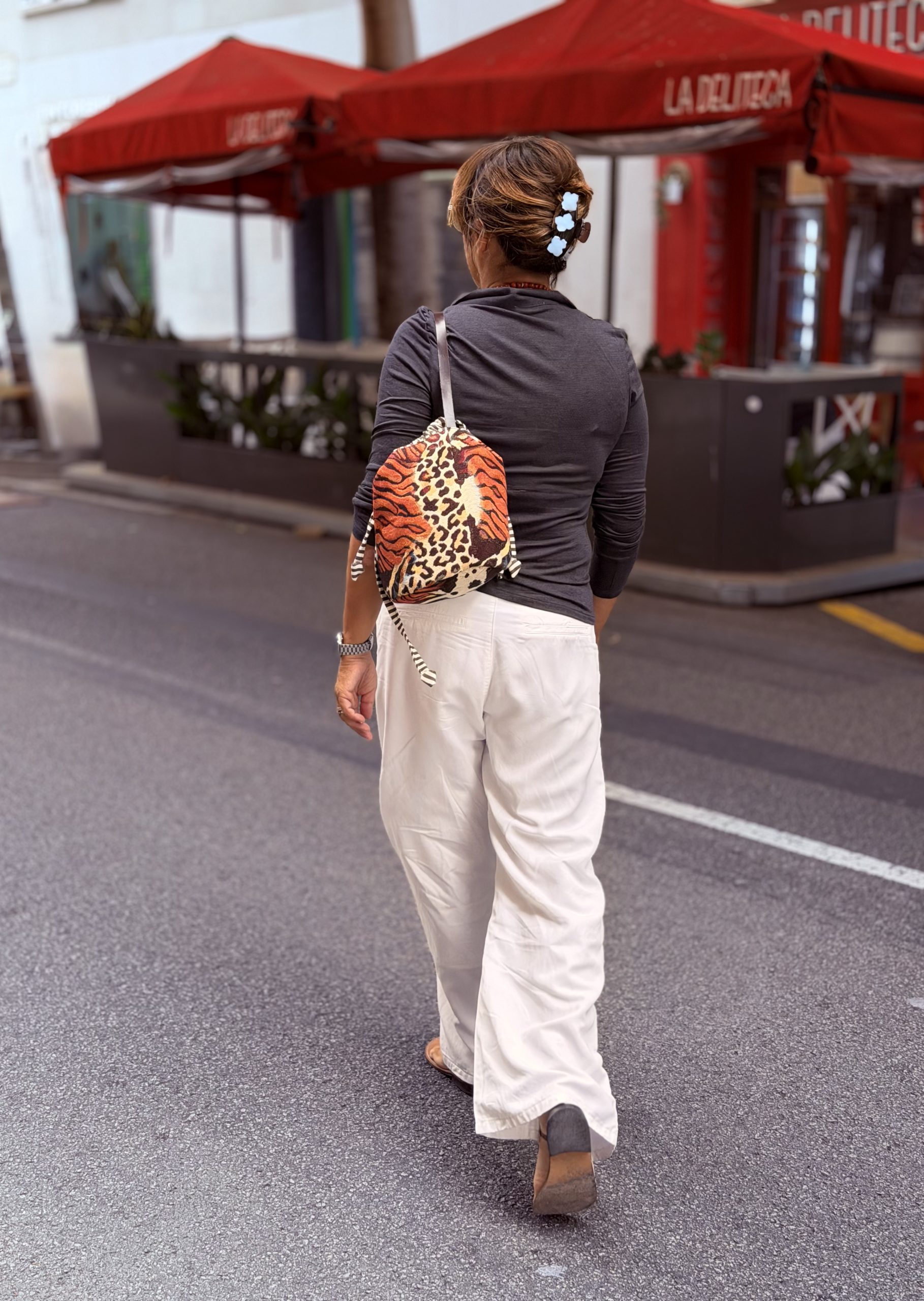 Bolsa Cubo Animal Print Jacquard - Imagen 3