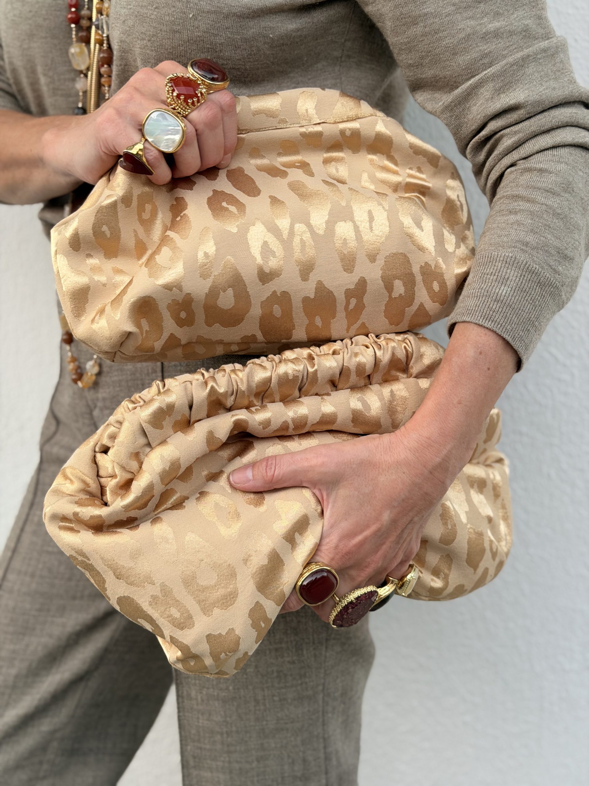 Cartera Lisboa Lamé Animal Print - Imagen 6