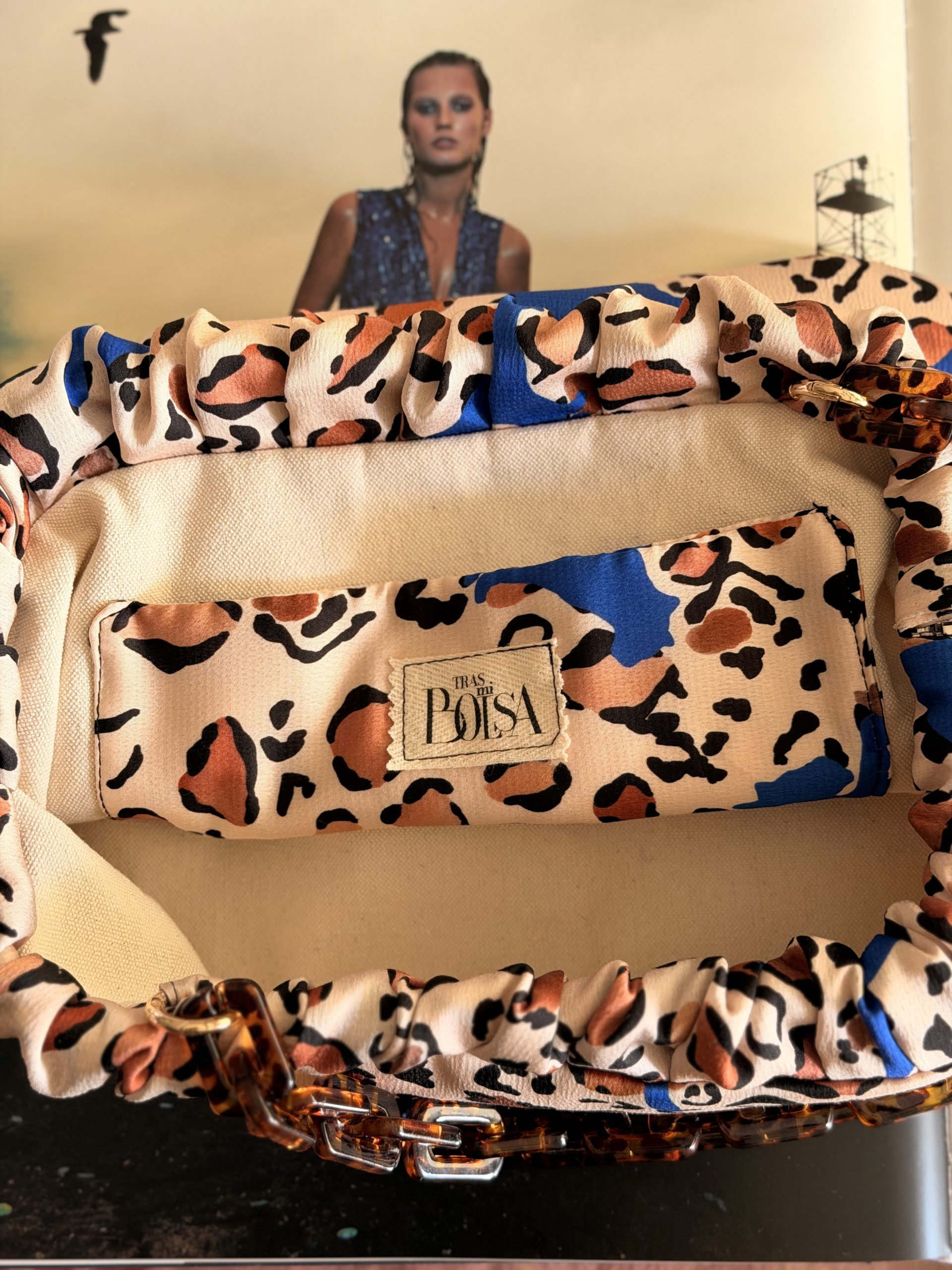 Cartera Lisboa Felino Azul - Imagen 5