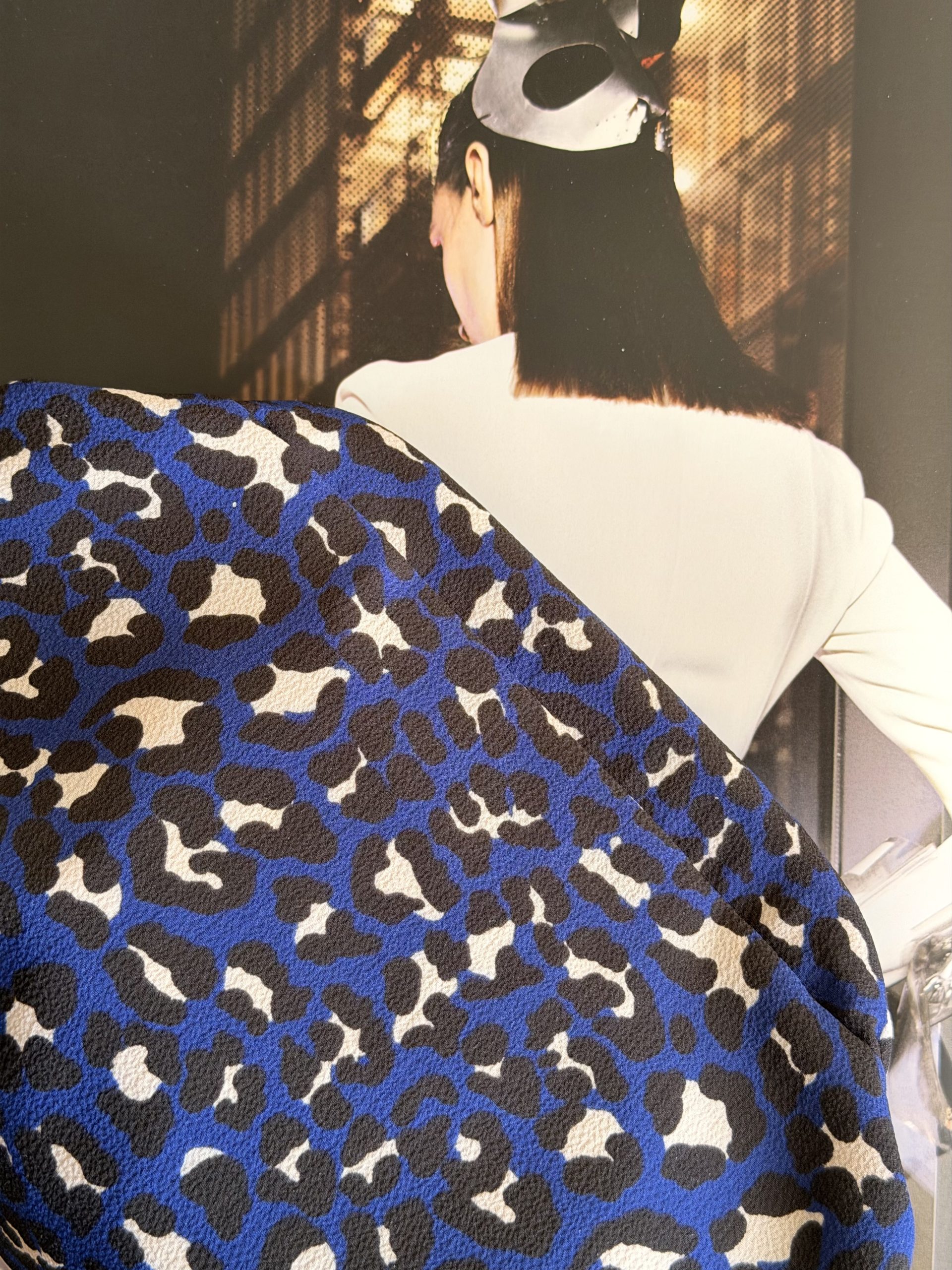 Cartera Fiesta Animal Print Azul - Imagen 3